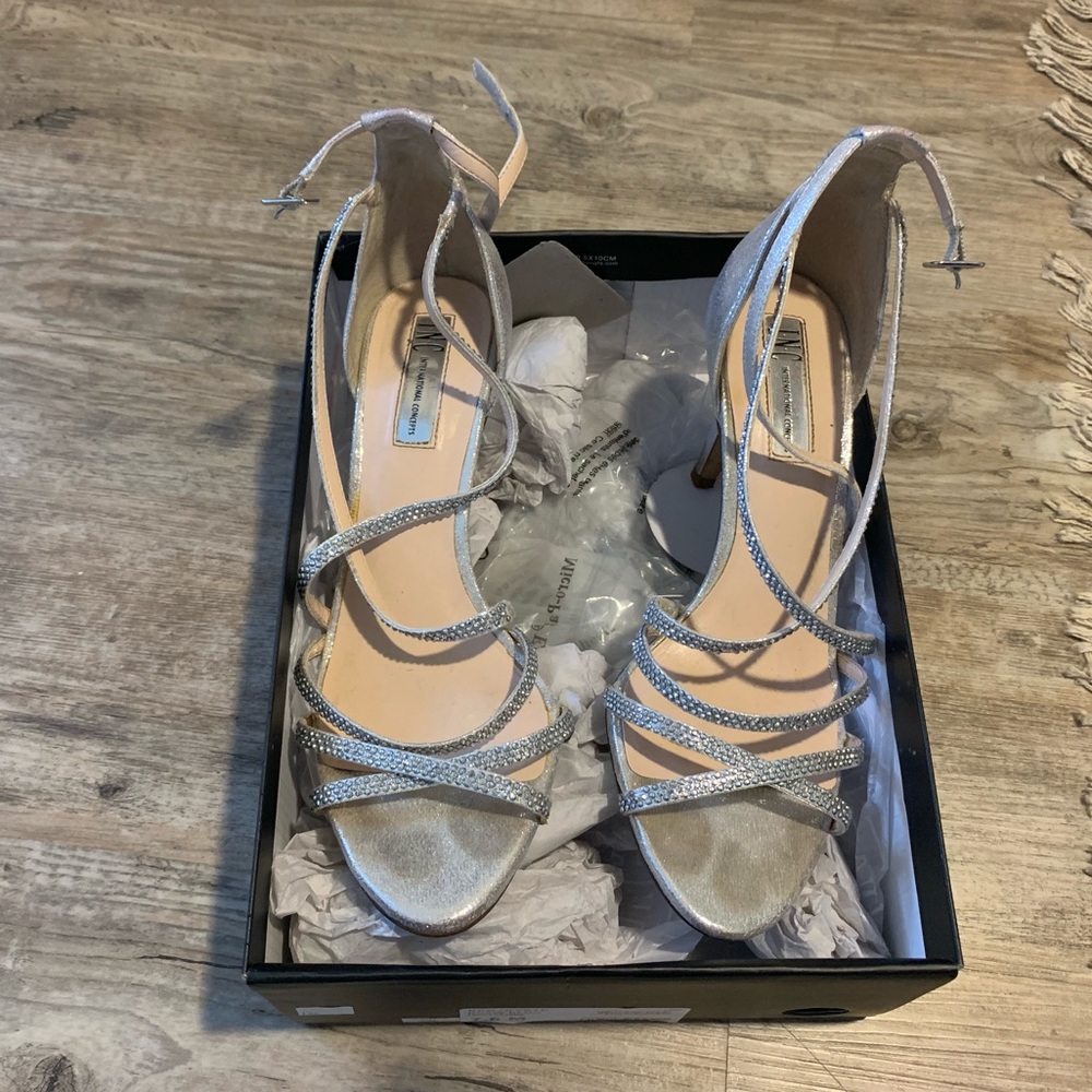 Silver stilletos